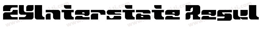 EYlnterstate Regular字体转换